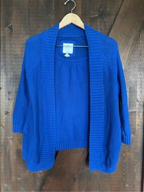 Aerie Cobalt Blue Open Front Knit Cardigan